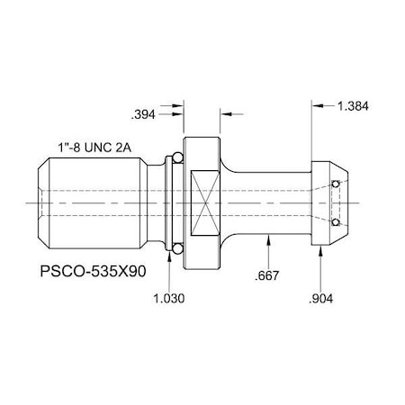 Tj Davies Co Coolant Through Retention Knob PSCO-535X90